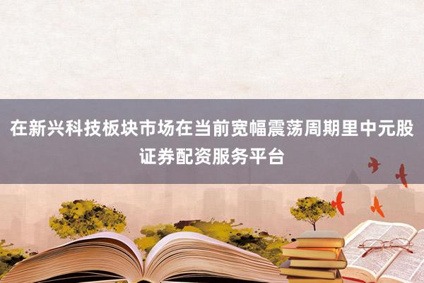 在新兴科技板块市场在当前宽幅震荡周期里中元股证券配资服务平台