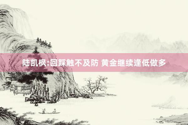 陆凯枫:回踩触不及防 黄金继续逢低做多