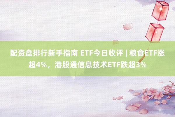 配资盘排行新手指南 ETF今日收评 | 粮食ETF涨超4%，港股通信息技术ETF跌超3%