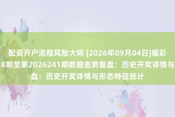 配资开户流程风险大吗 [2026年09月04日]福彩3D第2026238期至第2026241期数据走势复盘：历史开奖详情与形态特征统计